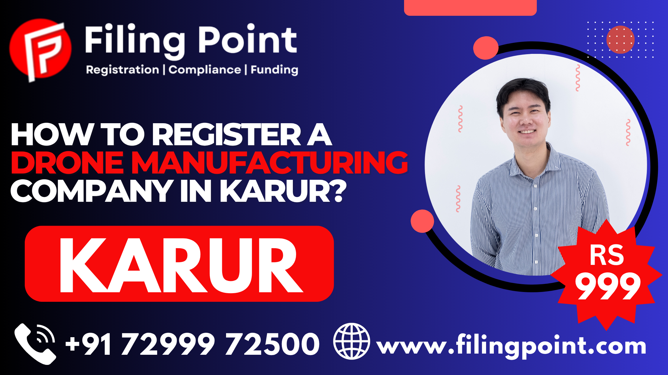 HOW TO REGISTER A DRONE MANUFACTURING COMPANY IN KARUR?