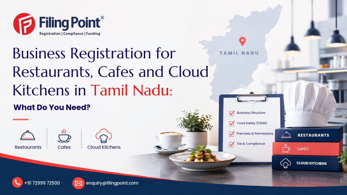 Business Registration for Cafe, restaurants and cloud kitchen in tamilnadu