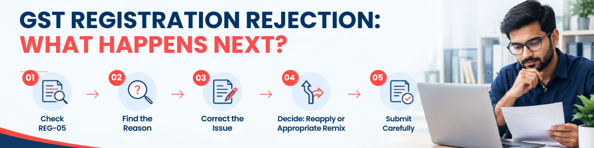 GST Registration rejected what happens next