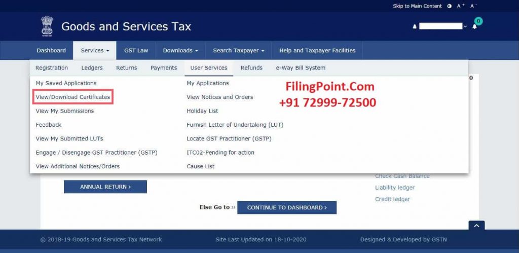 how to download gst composition certificate
 - FilingPoint